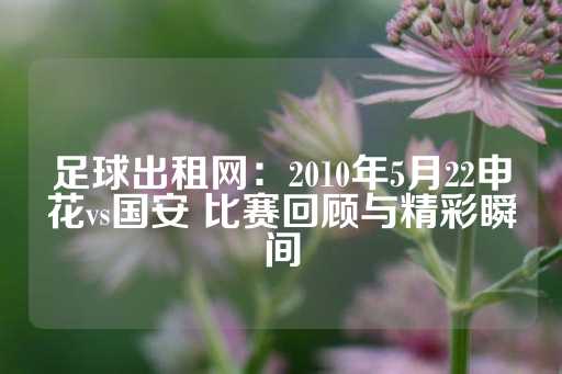 足球出租网：2010年5月22申花vs国安 比赛回顾与精彩瞬间