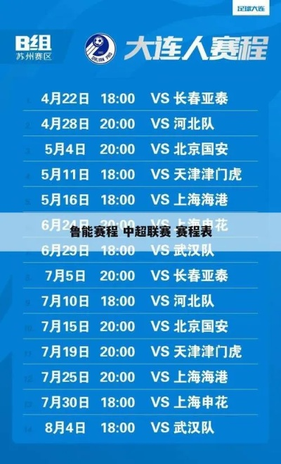 中超鲁能赛程2018直播 中超鲁能2021赛程-第3张图片-www.211178.com_果博福布斯